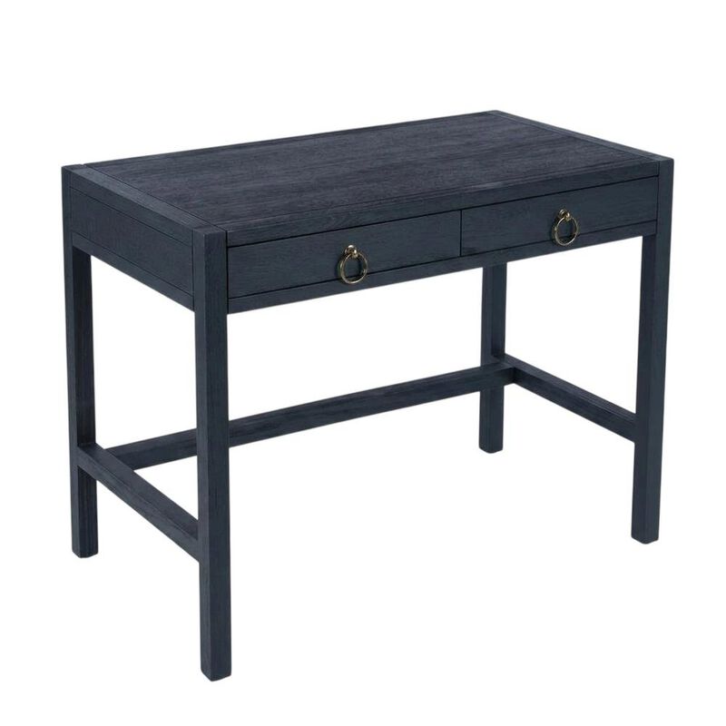 Starlight Canyon Home Transitional Writing Desk with 2 Drawers, Home Office Computer Workstation image number 5