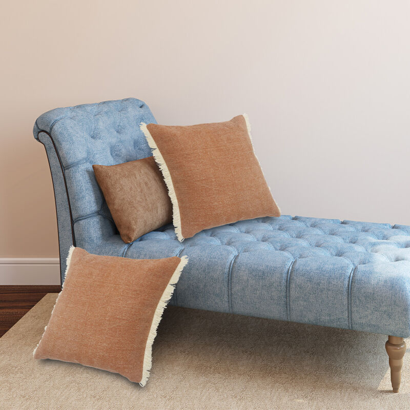 Cotton Abstract Zippered Throw Pillow &ndash; Stylish Decorative Cushion for Living Room, Bed, or Chair