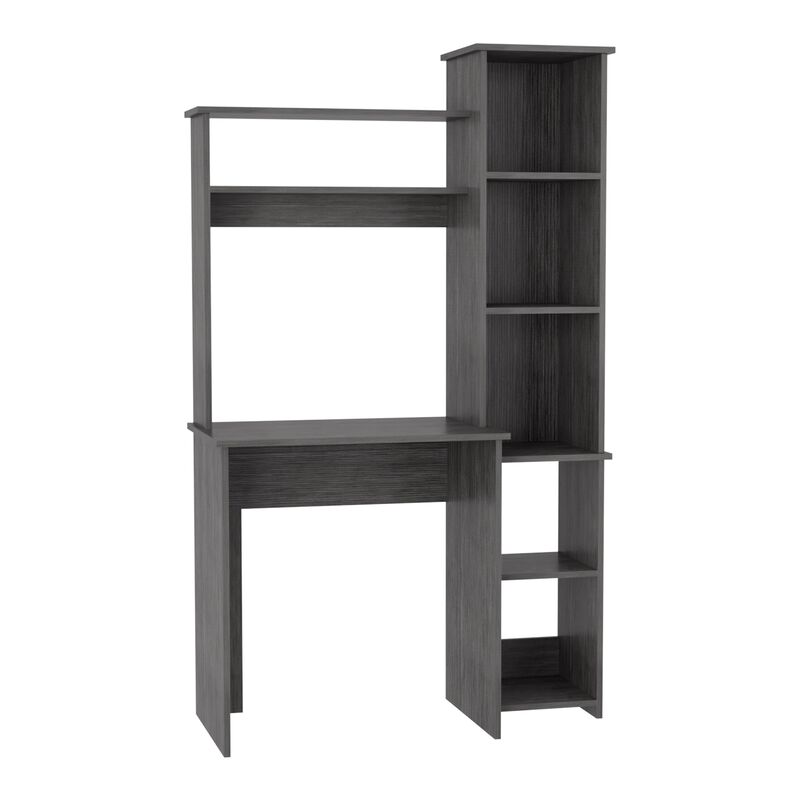 Versalles Writintg Desk, Two Superior Shelves, Bookshelf -Smokey Oak image number 1