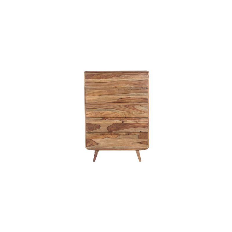 Porter Designs Fusion Solid Sheesham Wood Chest Table, Natural