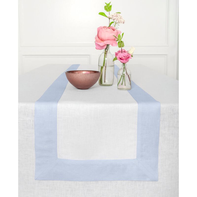 Solino Home Contempo 100% Linen Table Runner &ndash; Handcrafted, Machine Washable, Perfect for Holiday and Everyday Dining