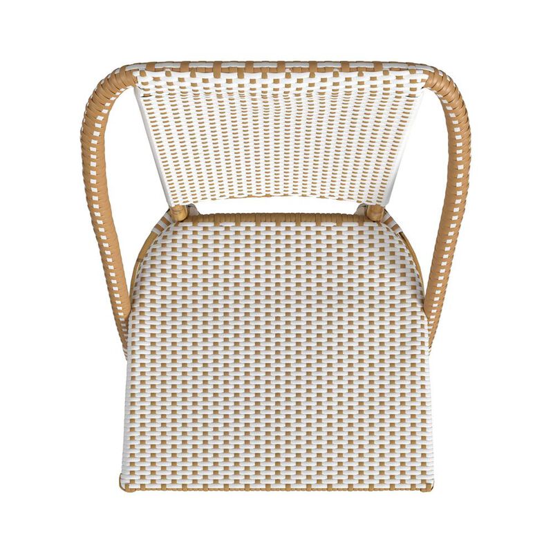 Butler Specialty Tobias 18.5 in. Seat Height Outdoor Rattan and Metal  Dining Side Chair image number 2