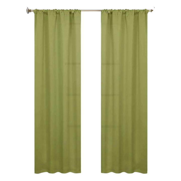 Blackout Curtain Set of 2, Solid Window Drapes for Bedroom and Living Room