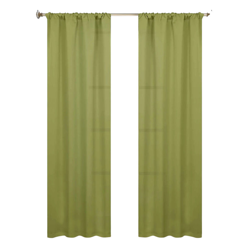 Blackout Curtain Set of 2, Solid Window Drapes for Bedroom and Living Room image number 0