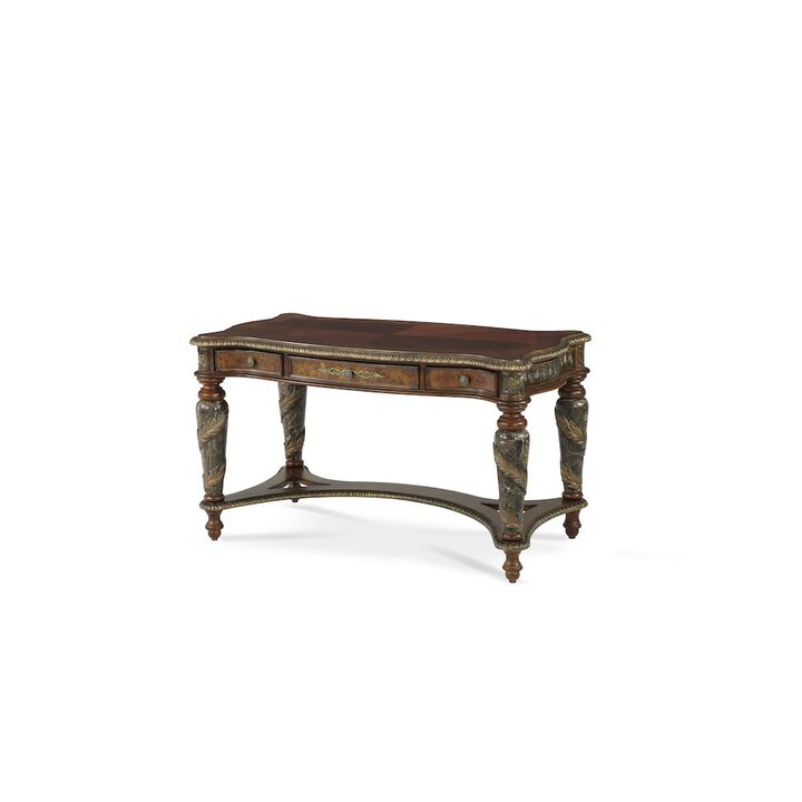 Michael Amini Villa Valencia Writing Desk - Classic Chestnut