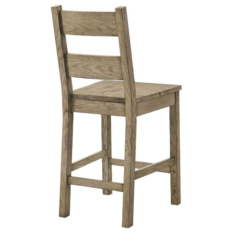 Dova Counter Height Chair Set of 2, Ladder Back, Vineyard Oak Brown image number 6