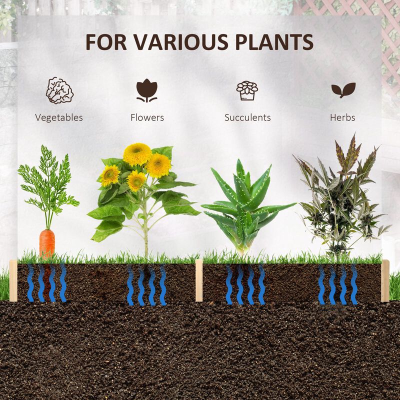 Hivvago 39x36 in Screwless Hexagon Raised Garden Bed image number 5
