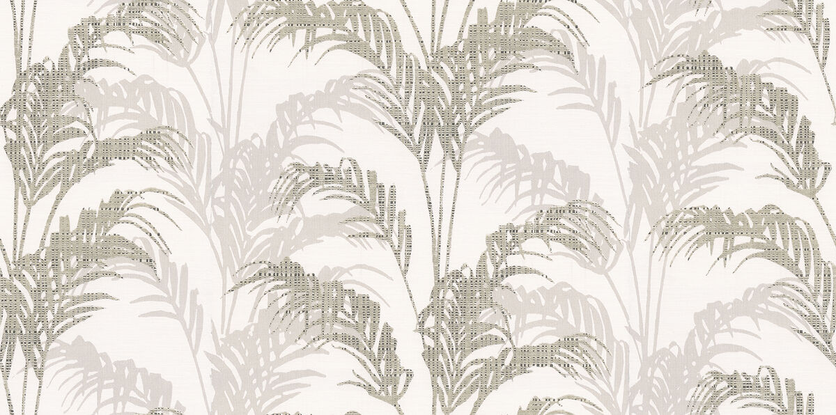 Rattan Silver Palm Wallpaper