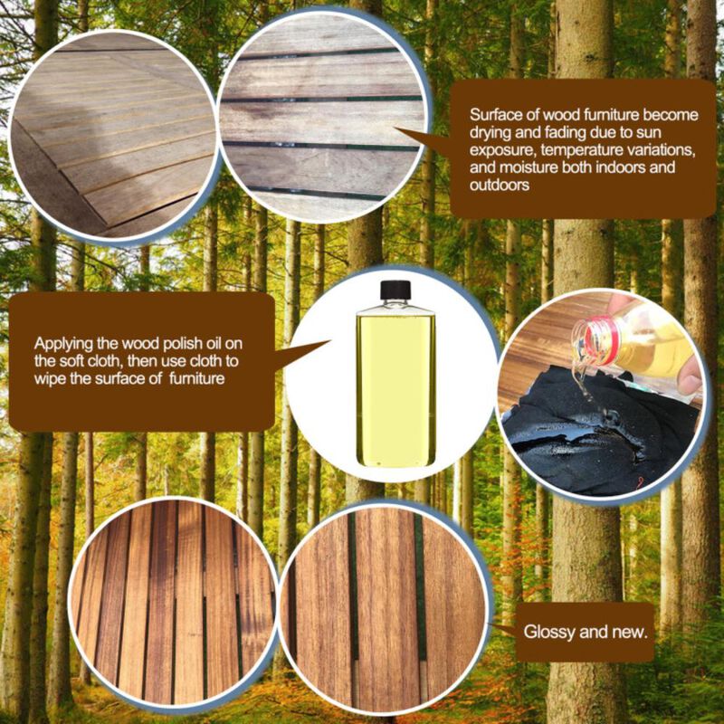 Hivvago Outdoor Long Patio Dining Backless Wooden Bench with Teak Oil Finish