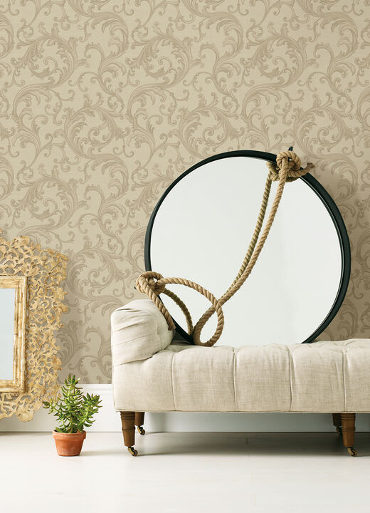 Noemi Taupe Acanthus Wallpaper (Set of 2)