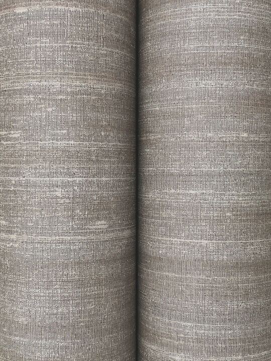 Sari Silk Grey Faux Fabric Wallpaper (Set of 2)