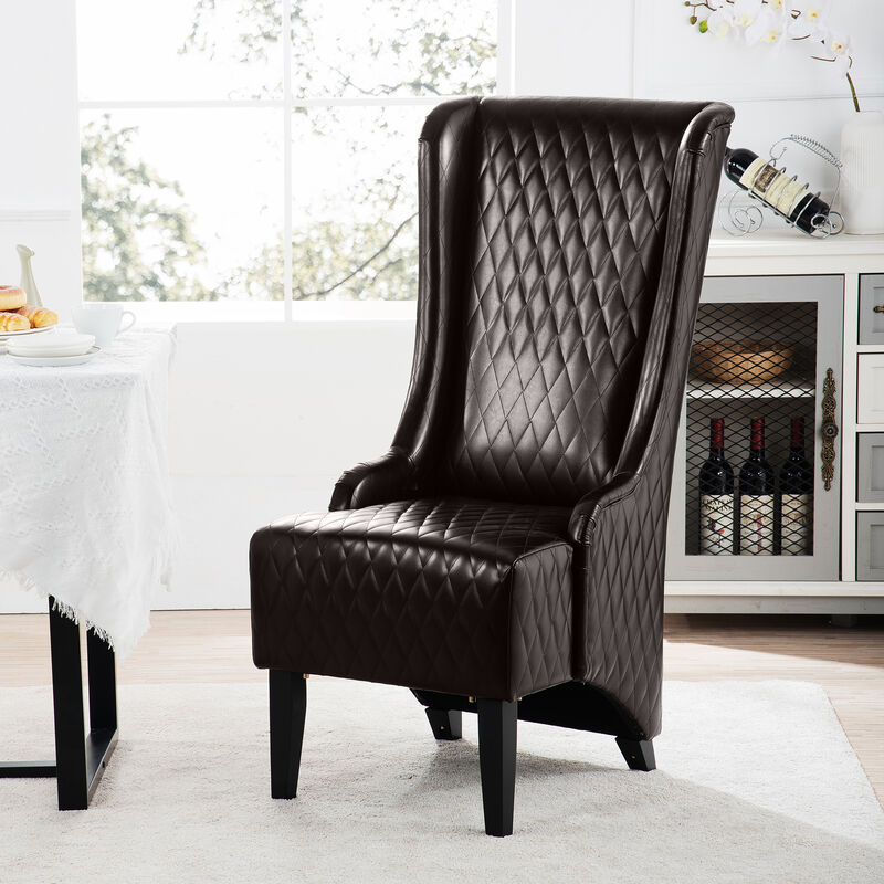 Montzi  Faux Leather Accent Chair image number 2