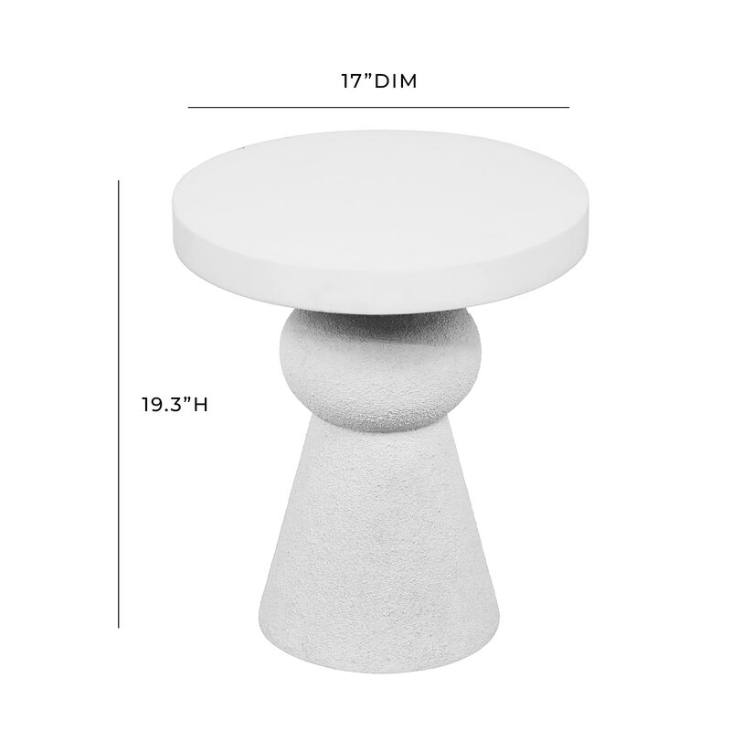 Casafoyer Lupita White Side Table image number 2