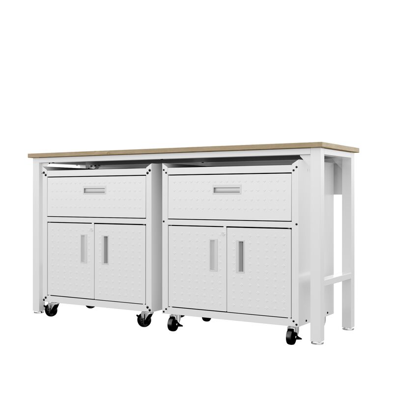 Fortress White 3-Piece Garage Set