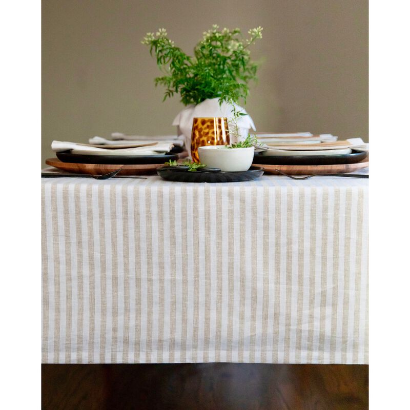 Linen Tablecloth - Amalfi Stripe