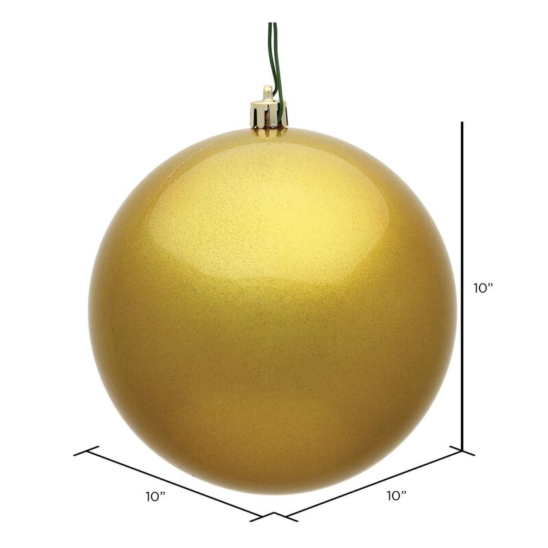 Vickerman Gold Candy Ball UV Drilled Cap - image number 1