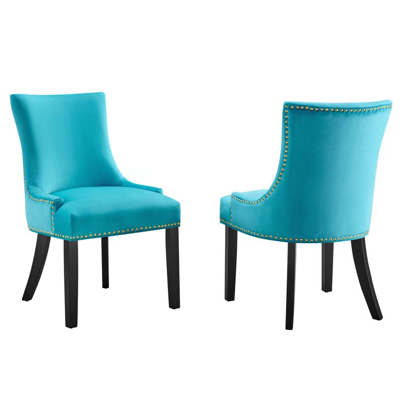 Marquis Performance Velvet Dining Chairs - Set of 2 image number 0