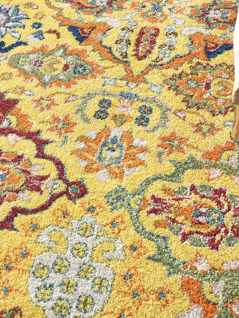 Allur ALR03 Yellow/Multi 6' x 9' Rug