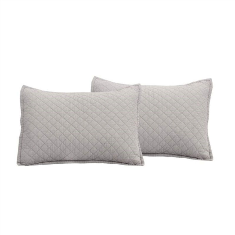 Lightweight Cotton Linen Textured Reversible 3-Piece Quilt Set