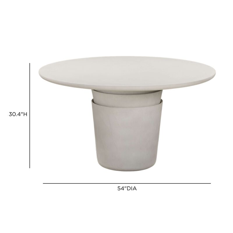 Margot Red Terracotta Round 54" Indoor/Outdoor Dining Table image number 4