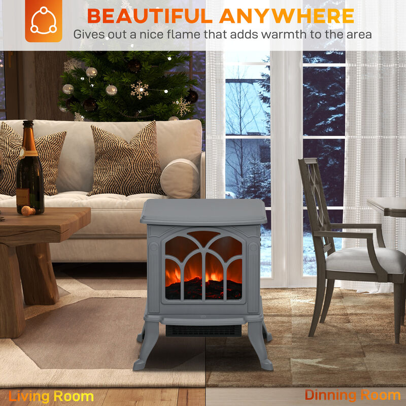 MONDAWE 50 Inch Oversized Electric Fireplace, Recessed and Wall Mounted Fireplace image number 4
