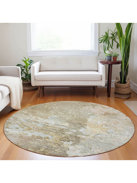 Ravenna RN3 Khaki 8' Round Rug