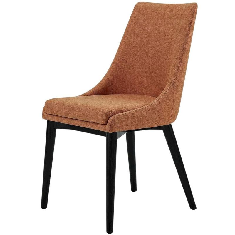 Fabric-Upholstered Dining Chair with Cushioned Seat image number 1