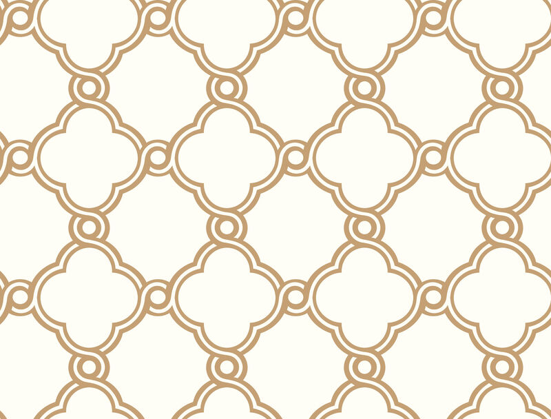 Open Trellis  Gold Metallic Wallpaper image number 0