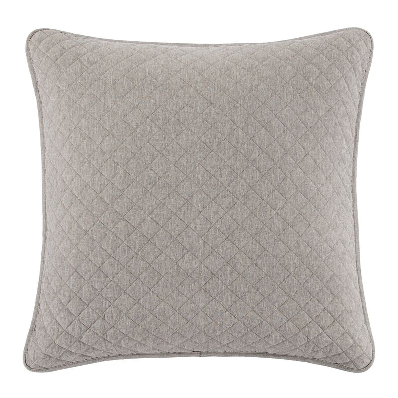 Anna Taupe Quilted Euro Sham image number 0