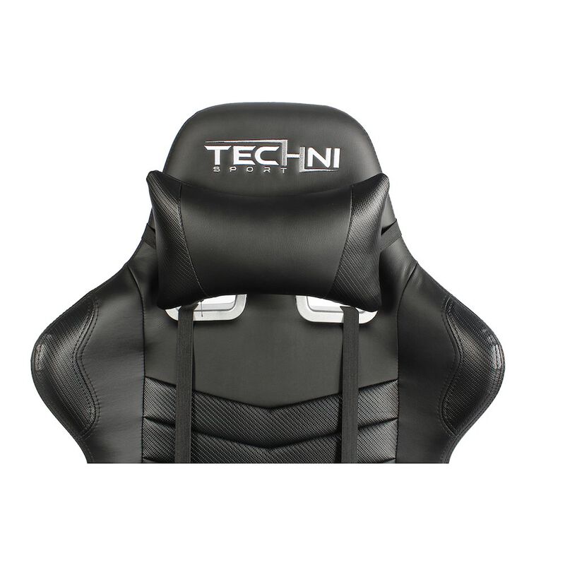 Techni Sport TS-5100 Ergonomic, High Back, Racer Style, Video Gaming Chair, Black