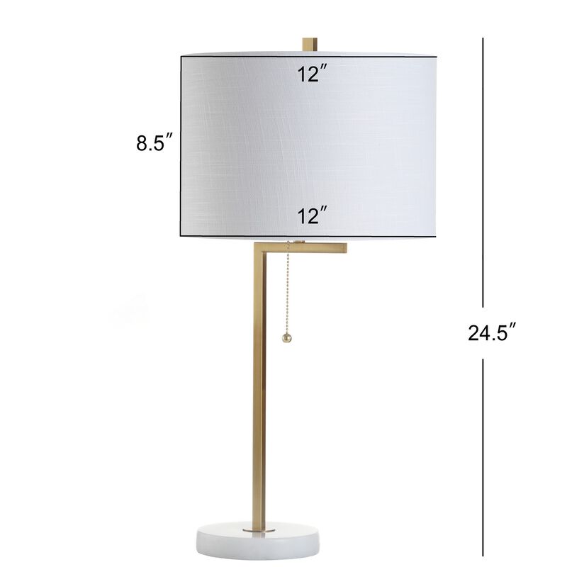Alyssa Metal/Marble LED Table Lamp