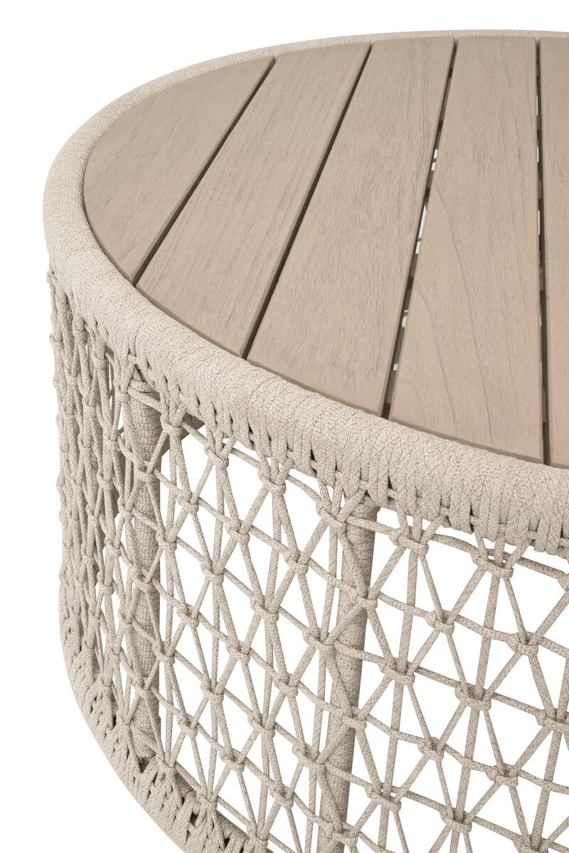 Knit Outdoor Round Coffee Table image number 1