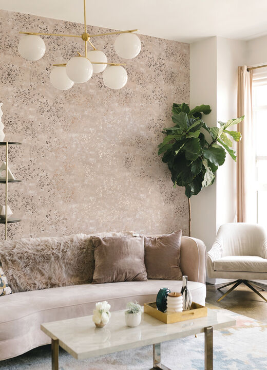 Arian Rose Gold Inkburst Wallpaper (Set of 2)