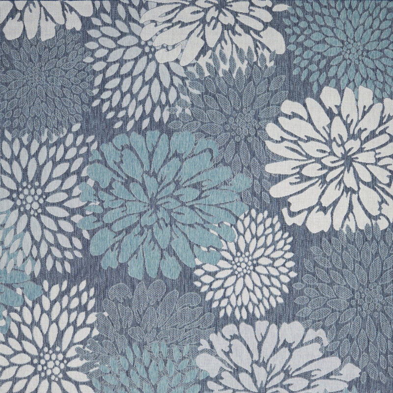 HomeRoots Floral Indoor Outdoor Area Rug image number 4