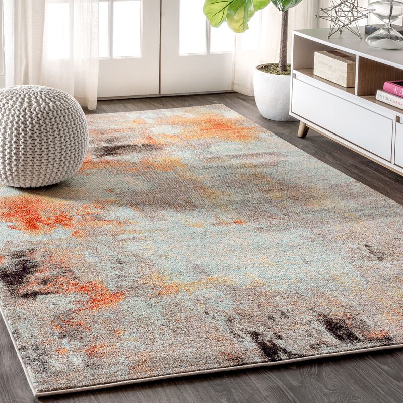 Contemporary Pop Modern Abstract Vintage Area Rug