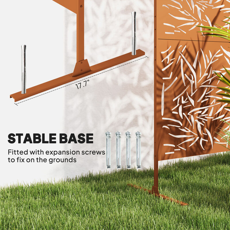 Hivvago Outdoor Bamboo Style Privacy Screen image number 4
