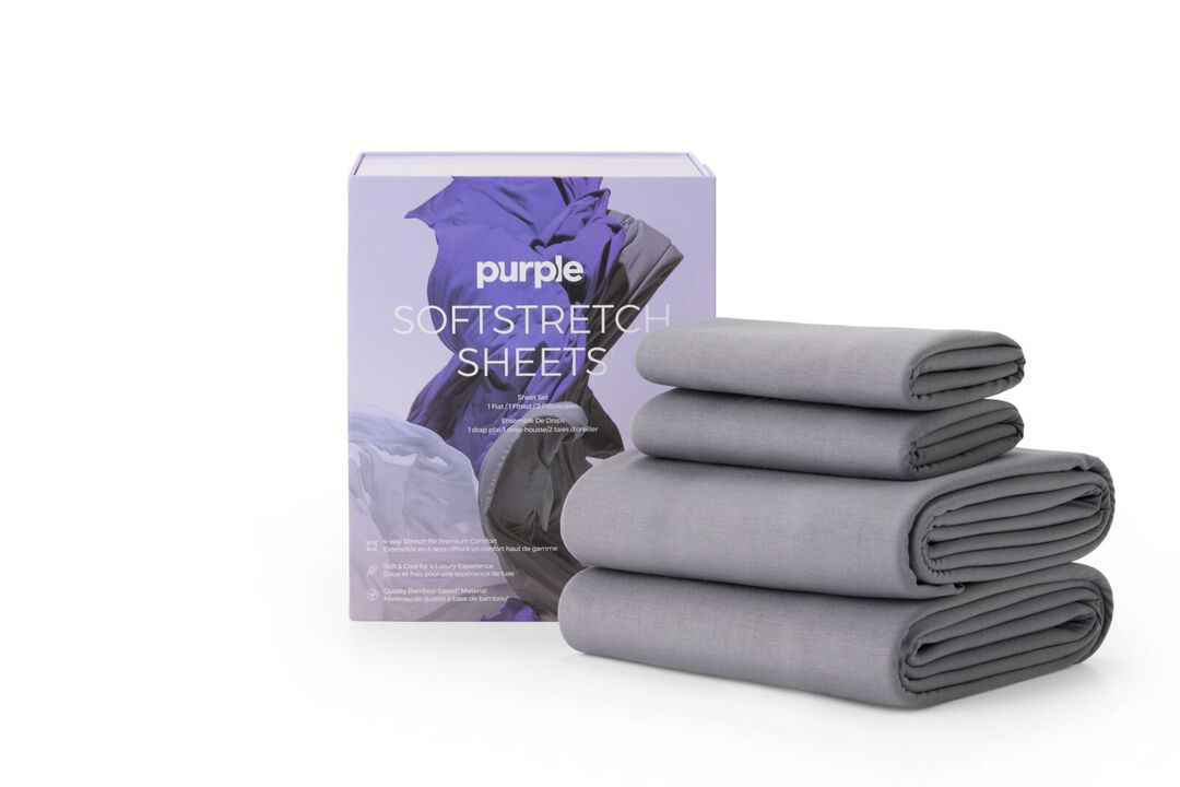 SoftStretch Sheets-Stormy Grey Queen
