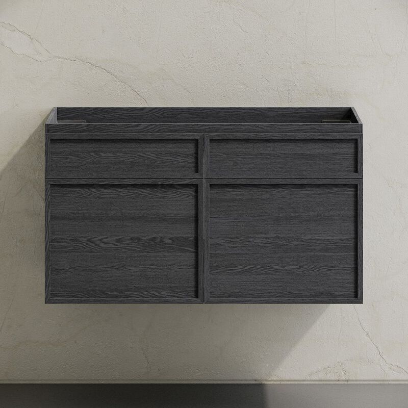 St. Tropez 36" Wall-Mounted Bathroom Vanity Cabinet without Top in Black Oak image number 5