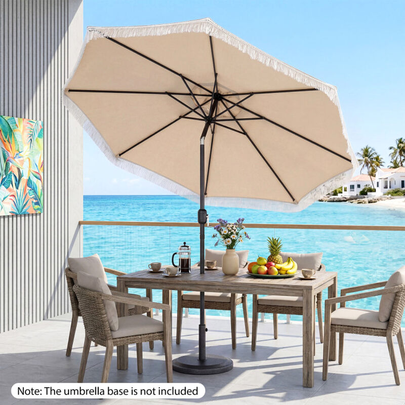 Outdoor Sun Shade Patio Umbrella for Backyard Garden Pool and Deck image number 4