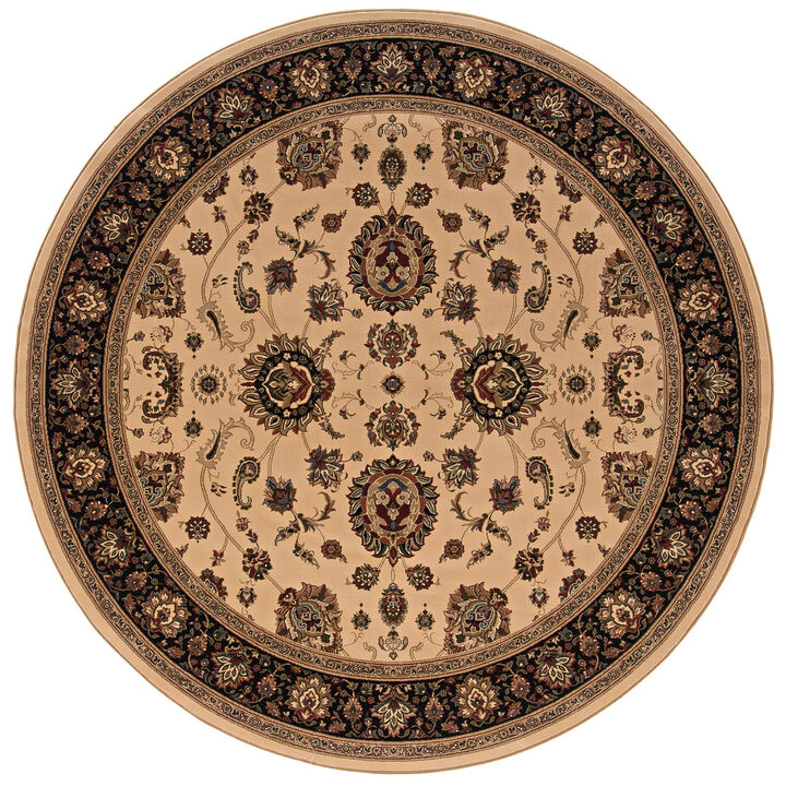 HomeRoots Oriental Round Rug