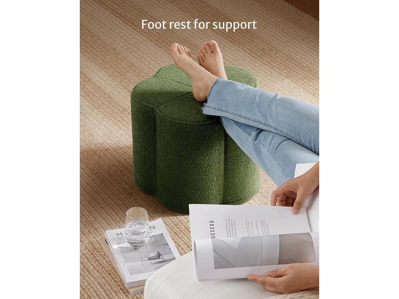 Comfy Floral Ottoman for Living Room