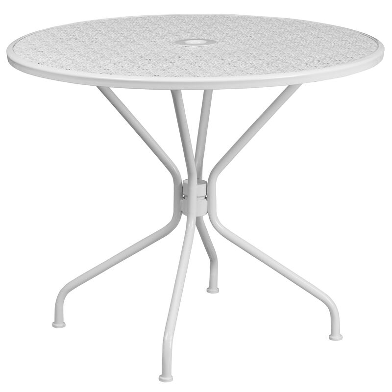 35.25RD Black Patio Table Set image number 3