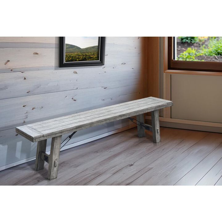 Sunny Designs Alpine Bench with Turnbuckle, Wood Seat