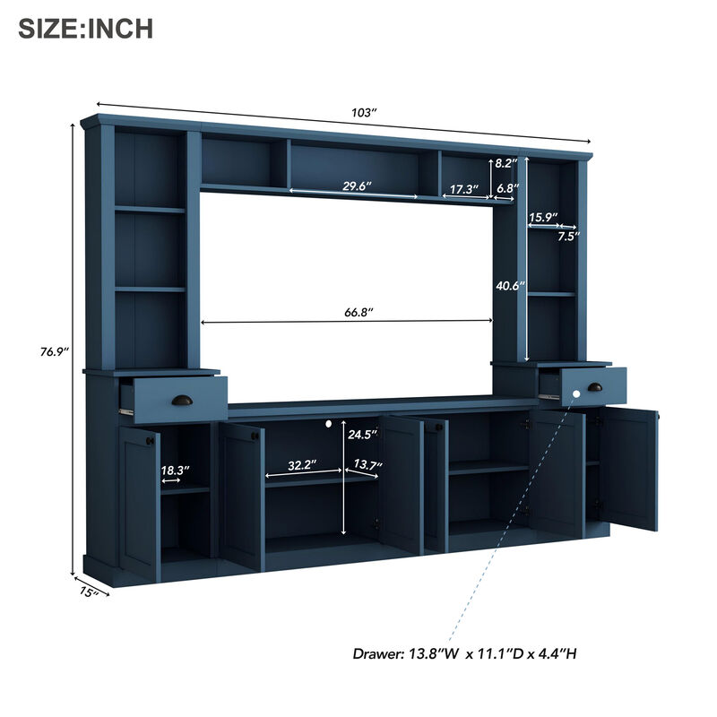Jitfid  Ample Storage Space TV Stand image number 6