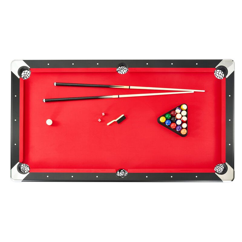 7 ft Portable Pool Table with Folding Legs Complete Game Set for Home image number 4