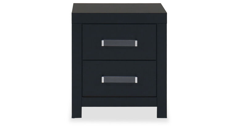 Raechalla 2-Drawer Nightstand in Black image number 0