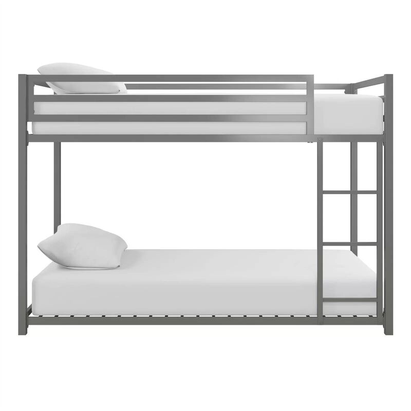 Minimalist Low-Height Metal Bunk Bed &ndash; Modern Design with Functionality image number 2
