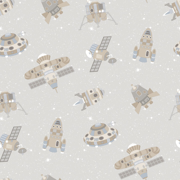 Tiny Tots 2 Spaceships Blue Wallpaper G78411