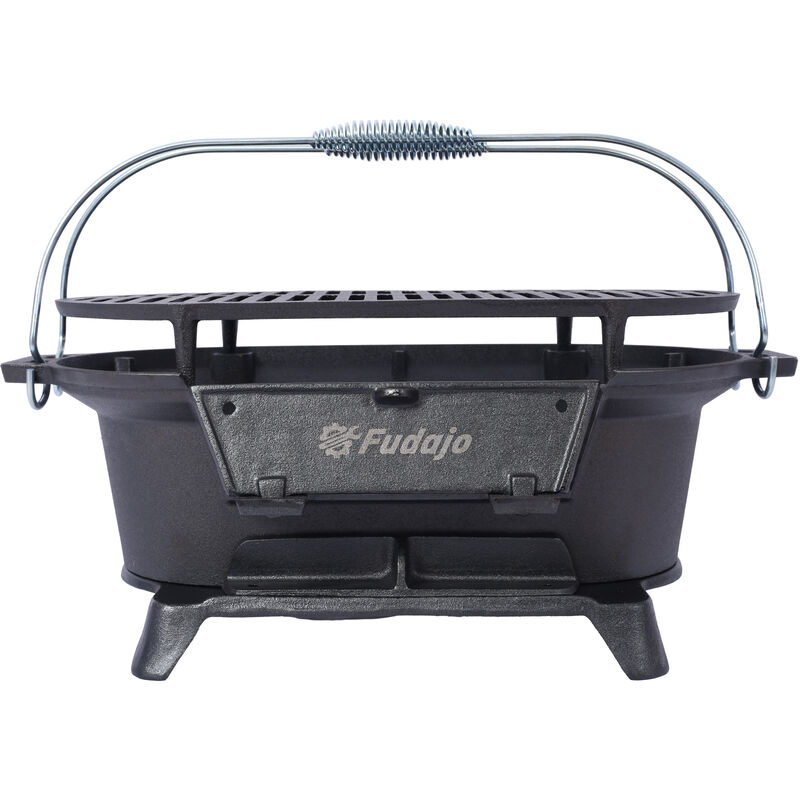 Streamdale Cast Iron Oval Grill & Skillet | Charcoal Grill and Stove image number 6