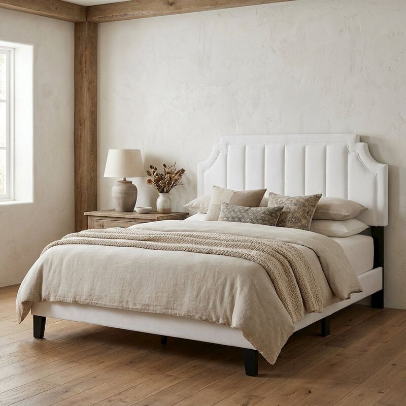 Channel Tufted Performance Velvet King/California King Headboard, Plush Padding image number 4